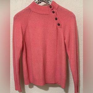 J Crew Mock Neck Sweater Pink Size Small